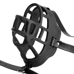 Ouch! Xtreme Muselière avec Bâillon-boule Muzzle Gag Noire